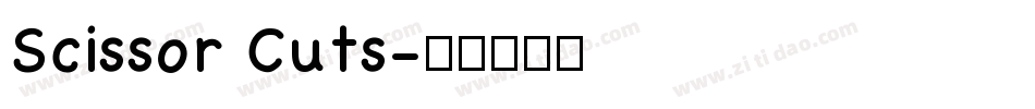 Scissor Cuts字体转换